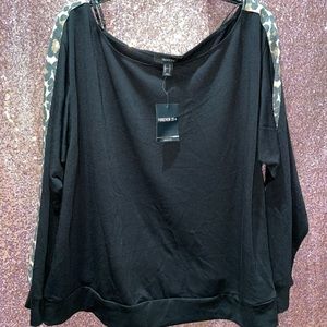 Forever 21 Cheetah Print Sweatshirt